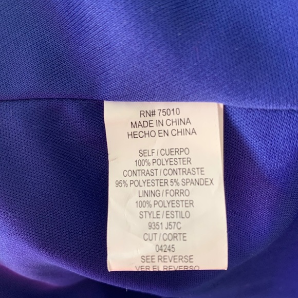 City Studio, One shoulder blue, size 1 Dress. - Picture 12 of 12